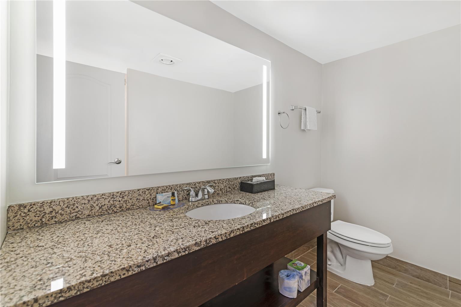 One King with Wet Bar Bathroom