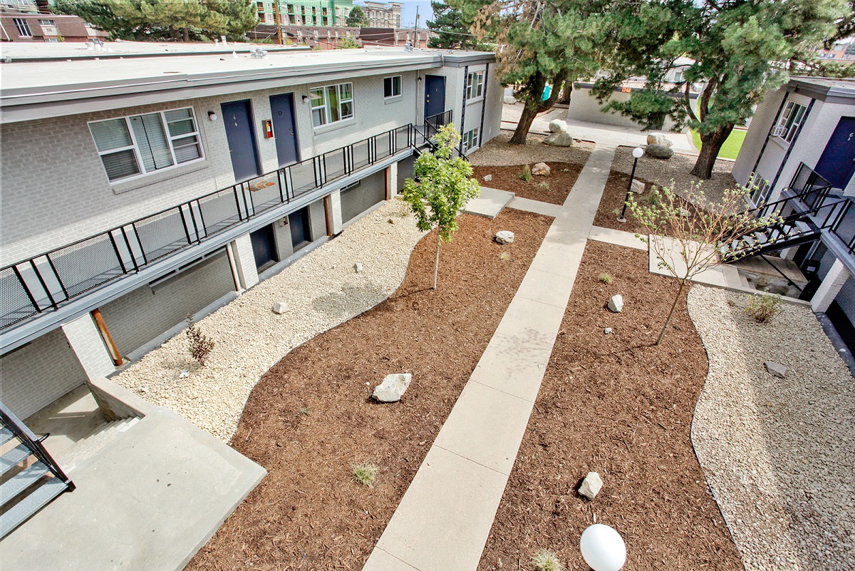 Aerial Courtyard View 