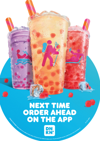 Dunkin' Strawberry Popping Bubbles Refreshers