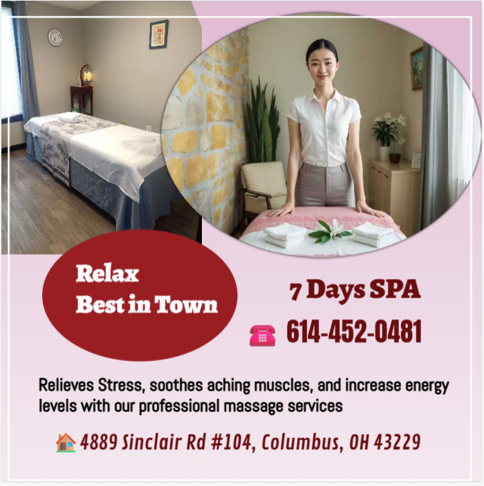 Our traditional full body massage in Columbus, OH 
includes a combination of different massage therapies like 
Swedish Massage, Deep Tissue,  Sports Massage,  Hot Oil Massage
at reasonable prices.