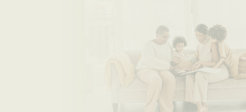 A multigenerational family spending quality time together.