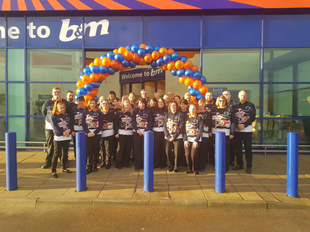 B&M Newport's store team are delighted to open their doors at their new premises at 28 East Retail Park.