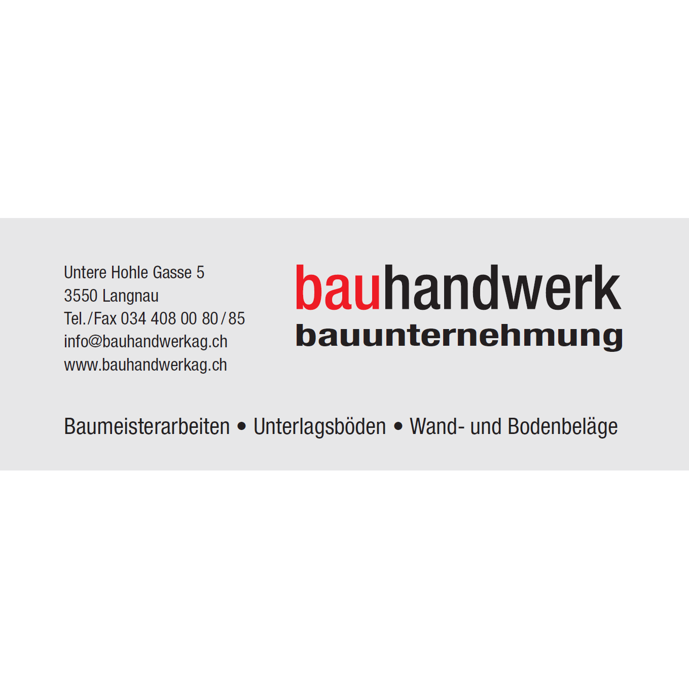Bauhandwerk AG Langnau Logo