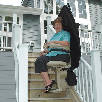 Bruno Elite SRE2010E outside exterior outdoor Surplus Stair Lifts USED 1/2 OFF REG. PRICE