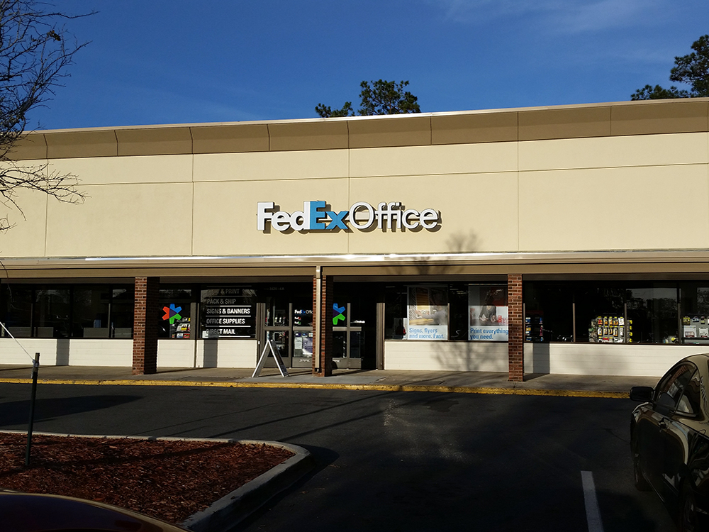 Exterior photo of FedEx Office location at 3425 Thomasville Rd\t Print quickly and easily in the self-service area at the FedEx Office location 3425 Thomasville Rd from email, USB, or the cloud\t FedEx Office Print & Go near 3425 Thomasville Rd\t Shipping boxes and packing services available at FedEx Office 3425 Thomasville Rd\t Get banners, signs, posters and prints at FedEx Office 3425 Thomasville Rd\t Full service printing and packing at FedEx Office 3425 Thomasville Rd\t Drop off FedEx packages near 3425 Thomasville Rd\t FedEx shipping near 3425 Thomasville Rd