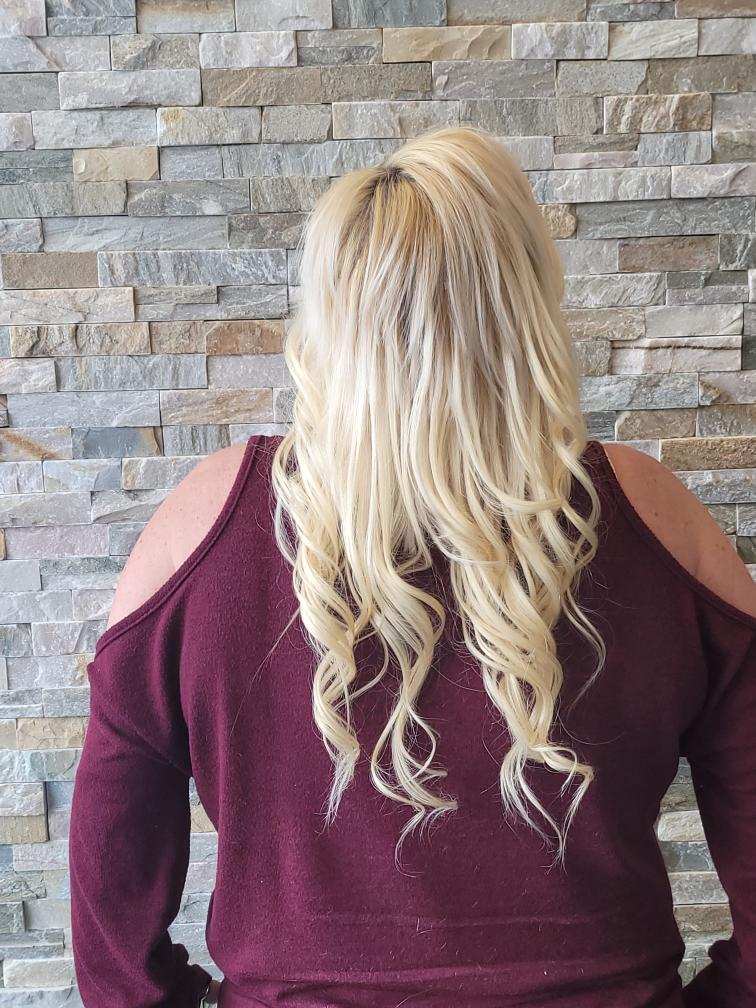 Blonde I-Tip Hand Tied Hair Extensions in Matthews, NC - CB Beauty Studio