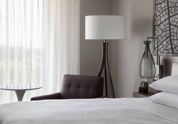 Make yourself at home with thoughtful hotel features including crisp linens and well-placed lighting.