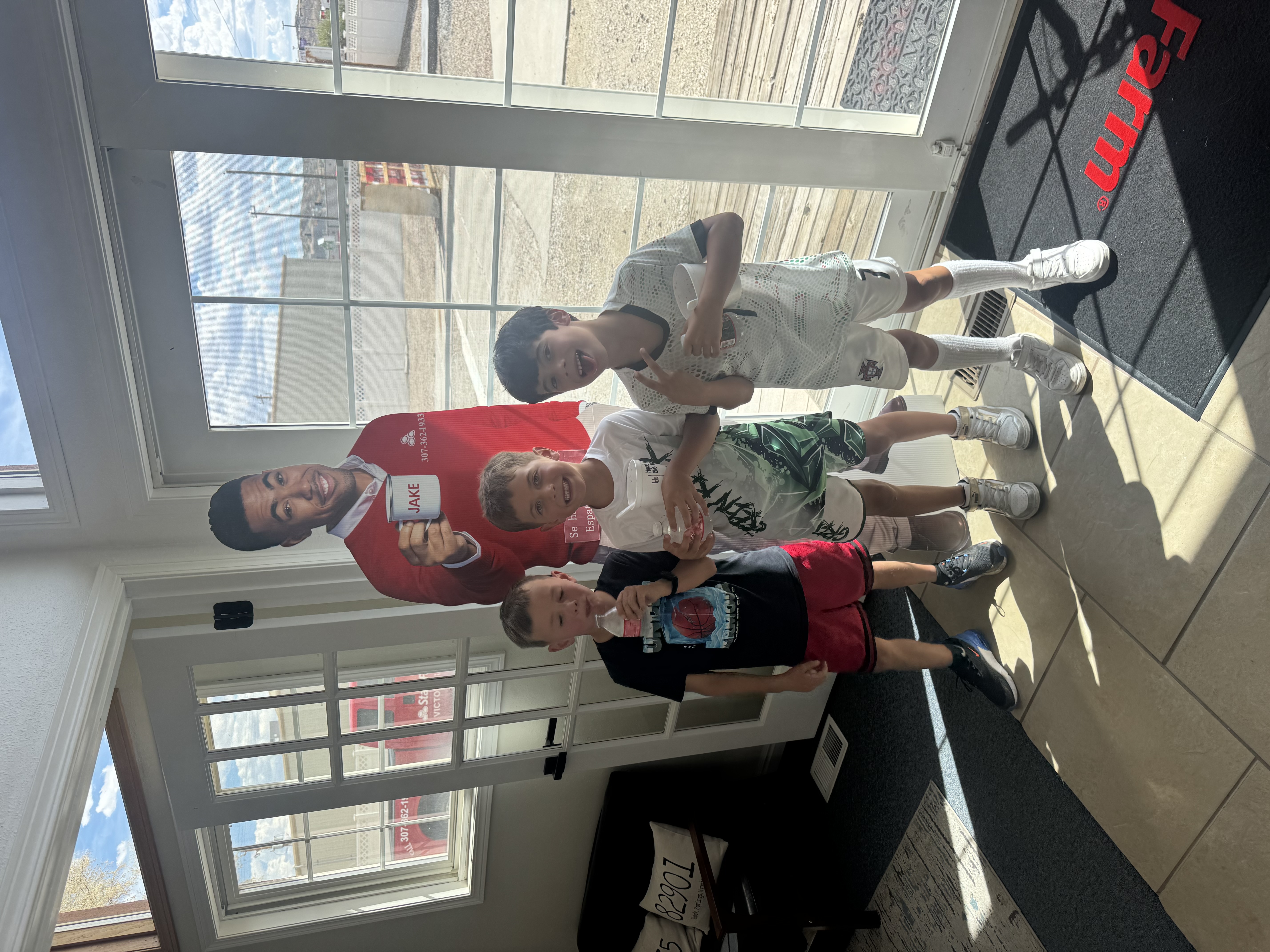 The kids visited us today!