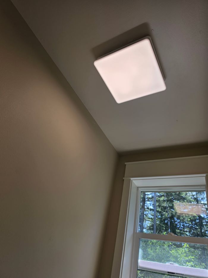 Bathroom fan/light update