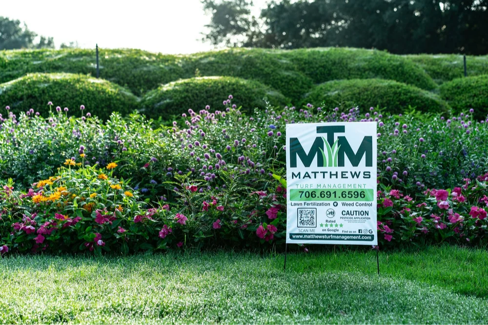 Matthews Turf Management Lawn Sign