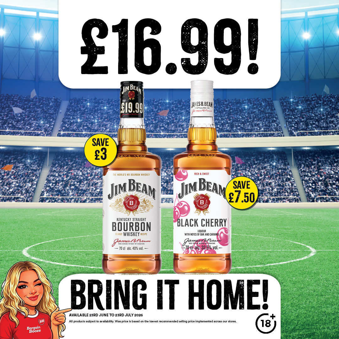 £16.99 each on Jim Beam