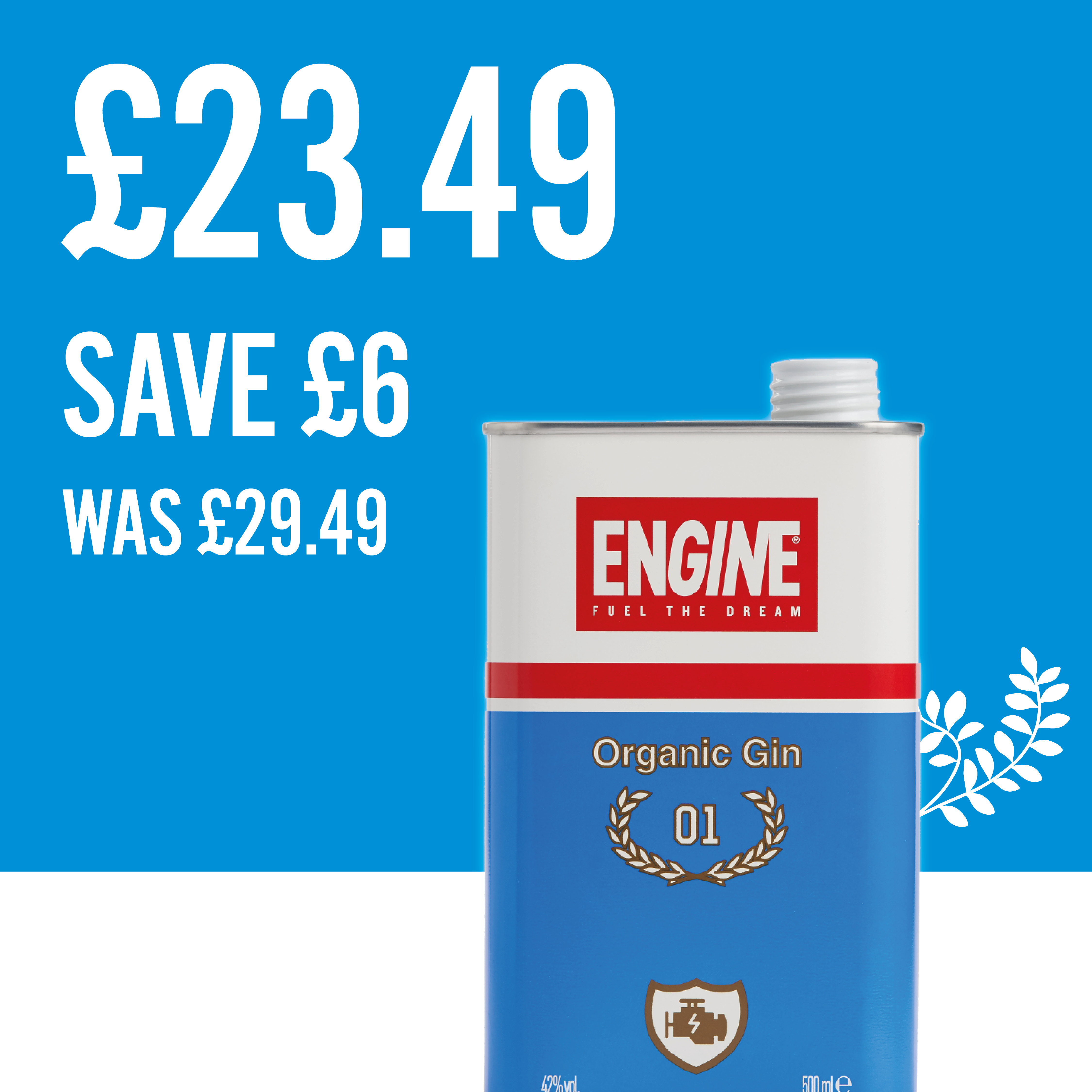 Engine gin £23.49 Save £6