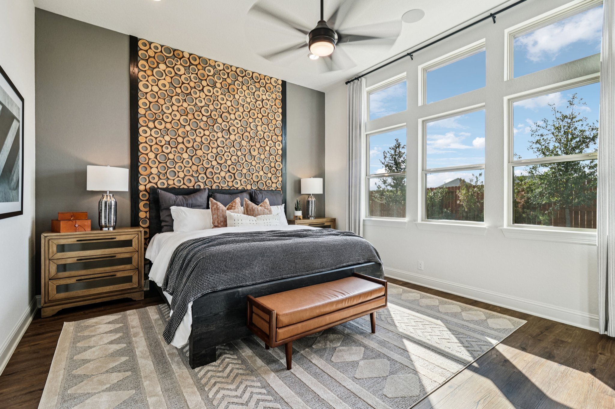 Owner's Suite is a Private Retreat Featuring Transom Windows for Additional Light and Architectural  