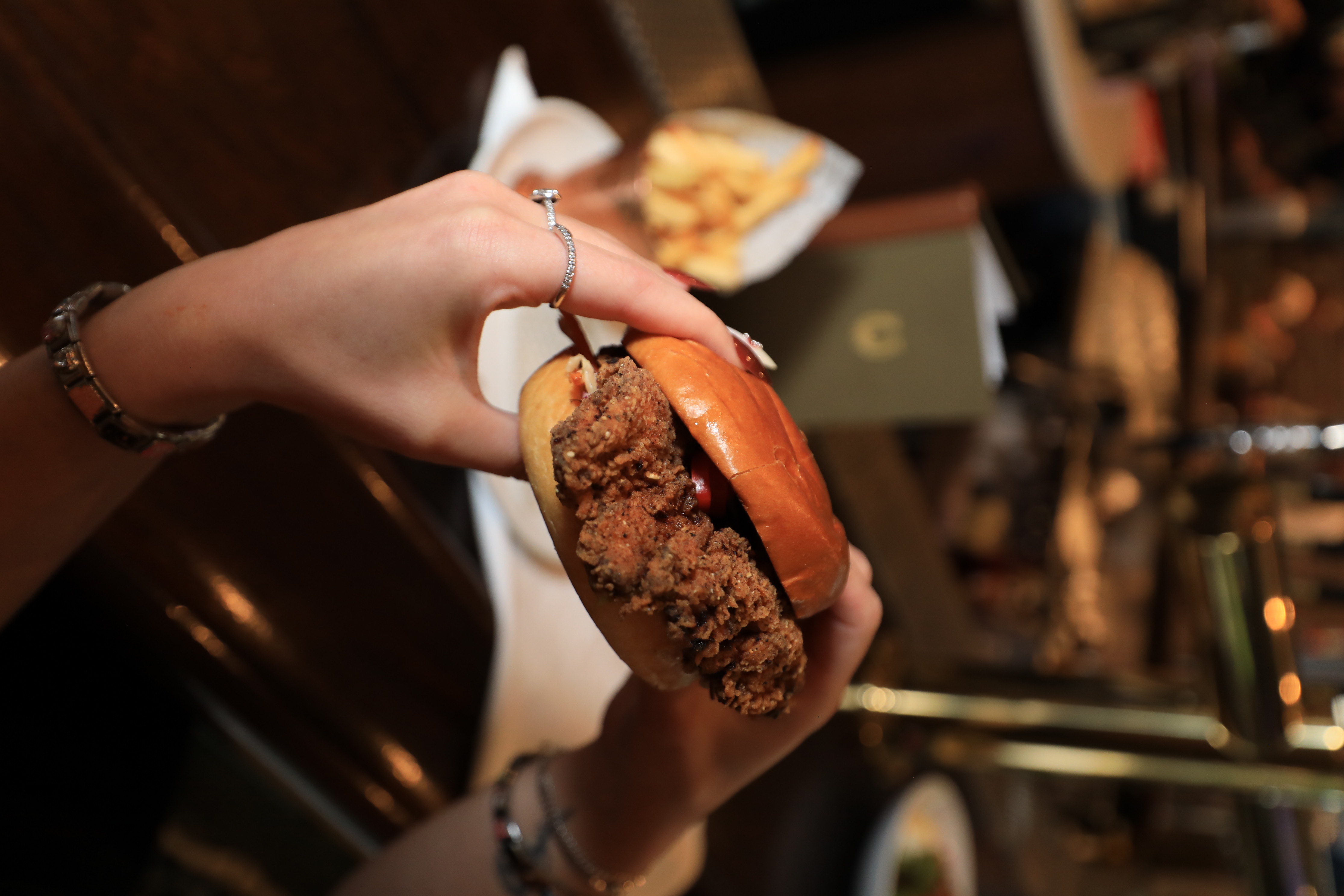 Fried Chicken sandwich at O'Toole's Way.