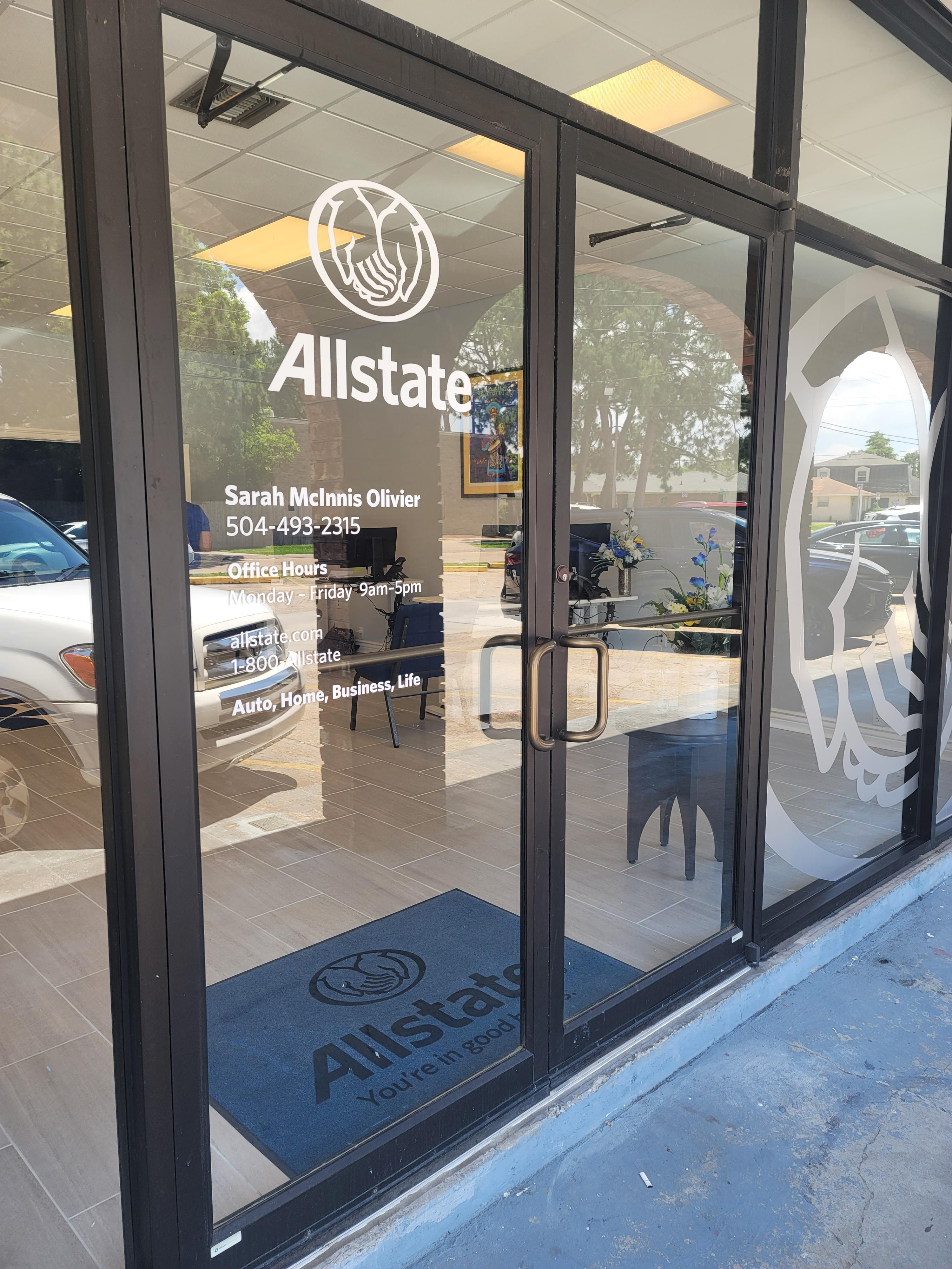 Sarah McInnis Olivier Allstate Insurance in Metairie, LA Sarah McInnis Olivier Allstate Insurance in Metairie, LA