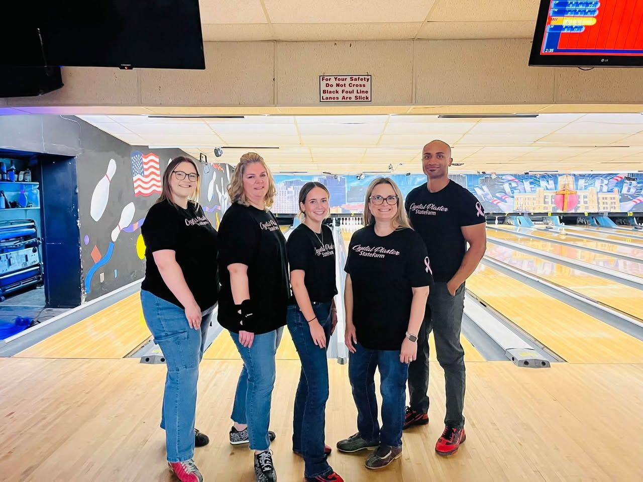 Nothing like a little friendly competition with the Crystal Plaster Team! We had a great time trading the office for the bowling lanes, sharing plenty of laughs and making memories together. LeAnna even brought her bowling shoes!