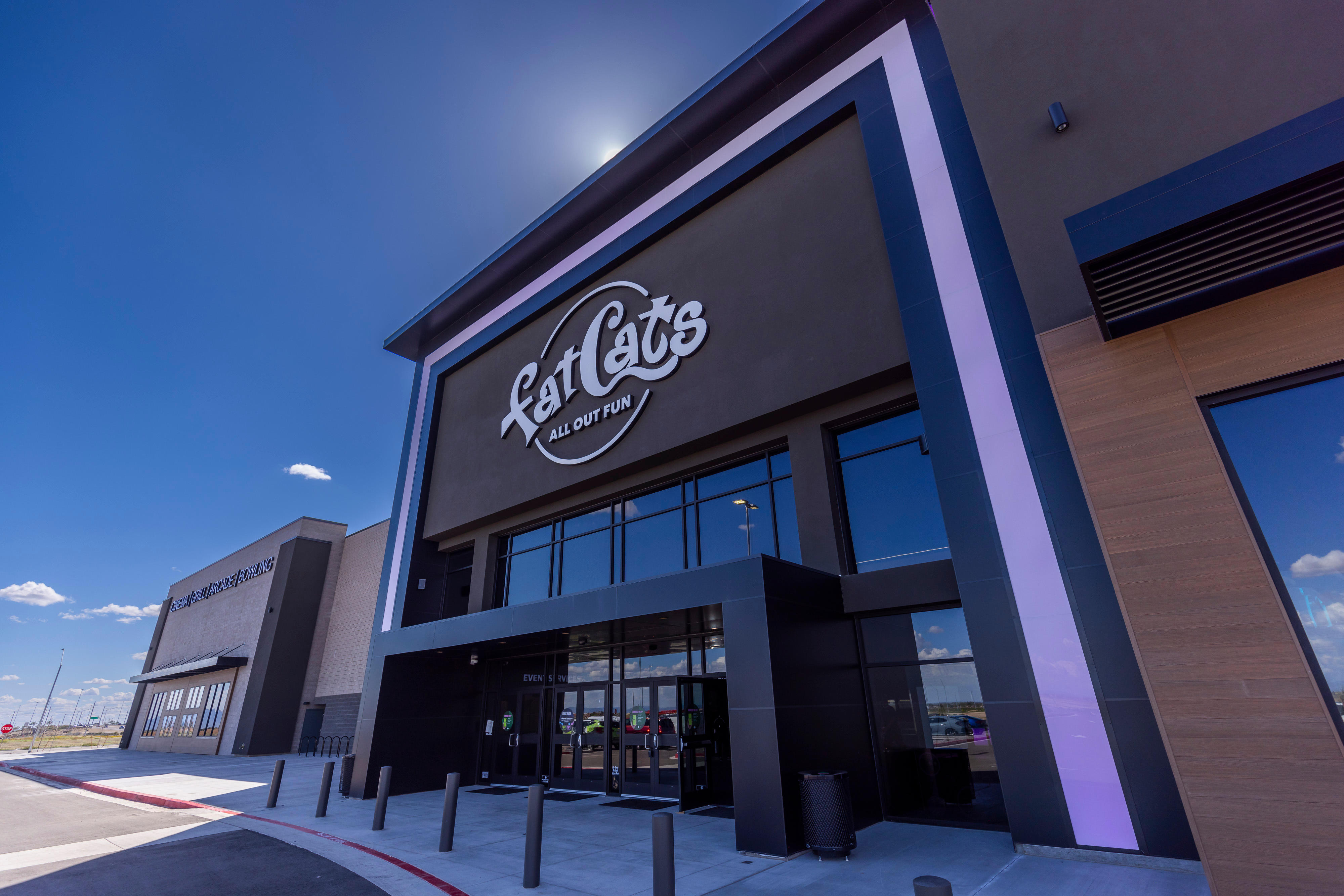 Fat Cats Family Entertainment center opens their fourth Arizona location in Surprise. The new 61,000-square-foot venue will be located within the Village at Prasada, an outdoor shopping, entertainment, and restaurant center with stores and restaurants.