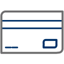 Credit card icon.