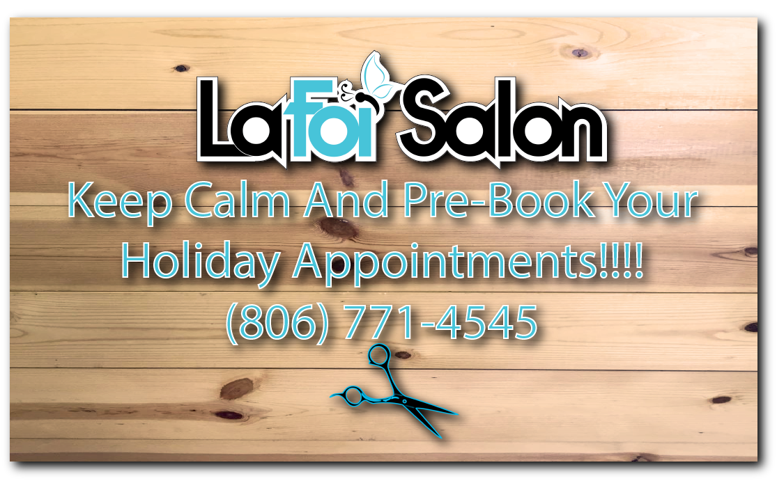 Holiday Season Is Right Around The Corner!! www.lafoisalon.com  hairsalonslubbock  lafoisalonlubbock