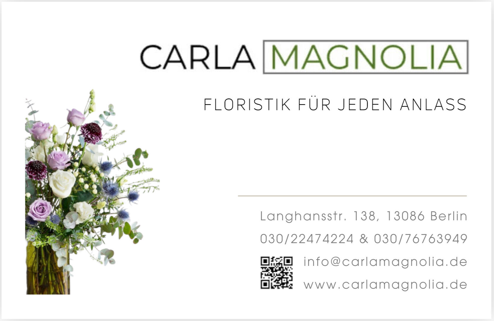 Carla Magnolia Floristik, Langhansstraße 138 in Berlin