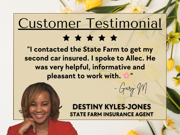 Images Destiny Kyles-Jones - State Farm Insurance Agent