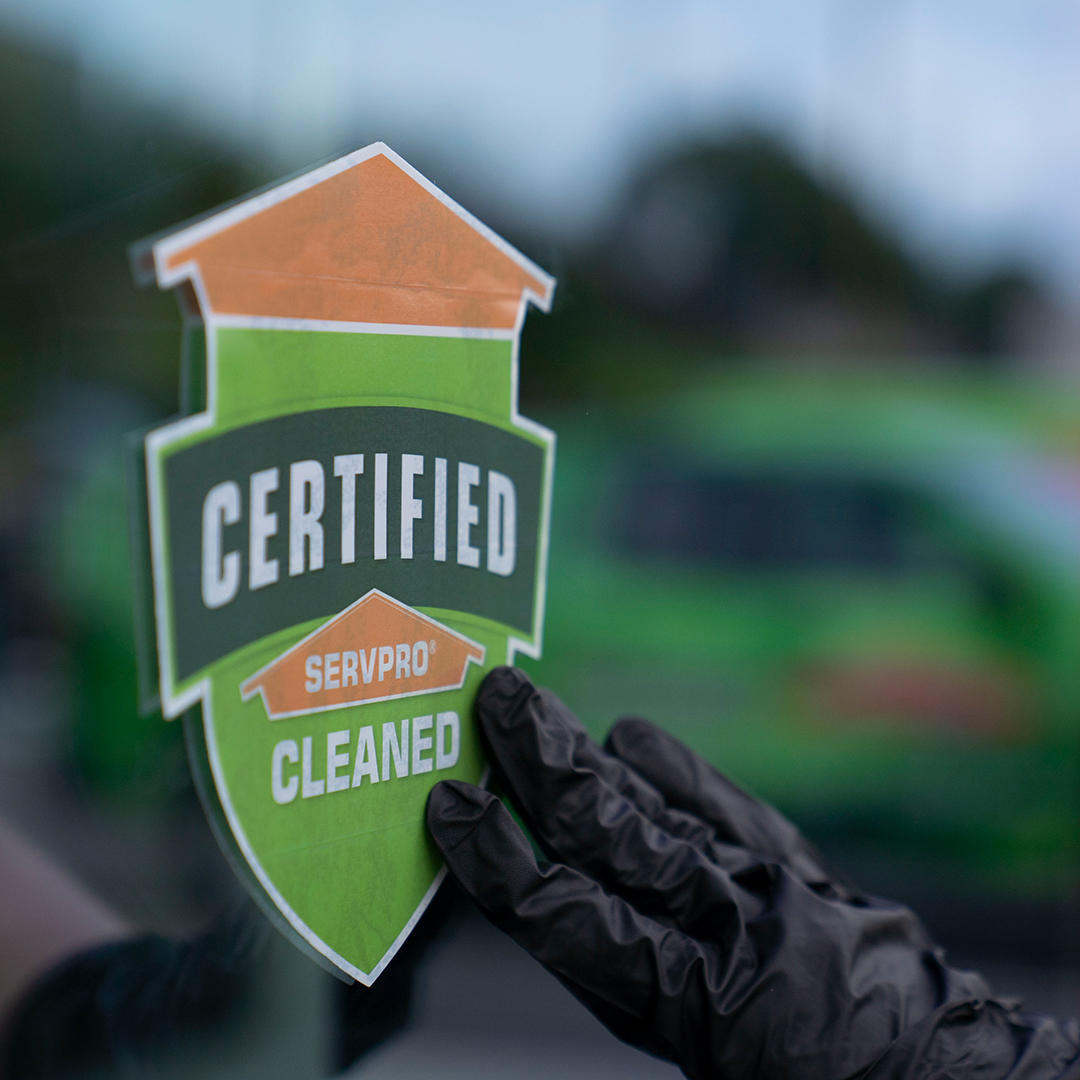 Certified Servpro clean