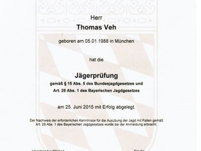Zertifikate_ Thomas Veh  Schädlingsbekämpfer Thomas Veh Schädlingsbekämpfung München