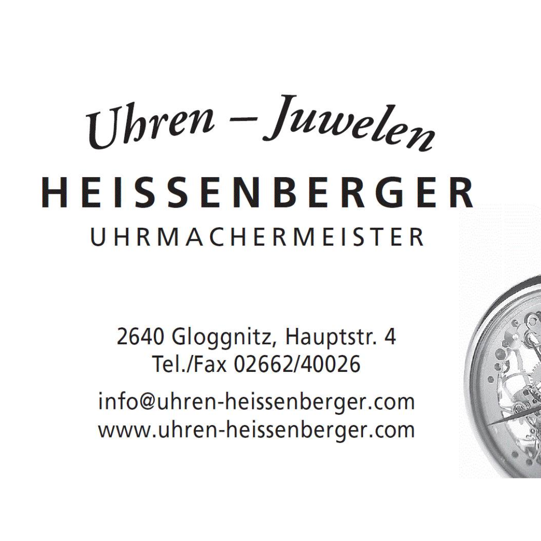 Juwelier & Uhrmachermeister Heissenberger Logo