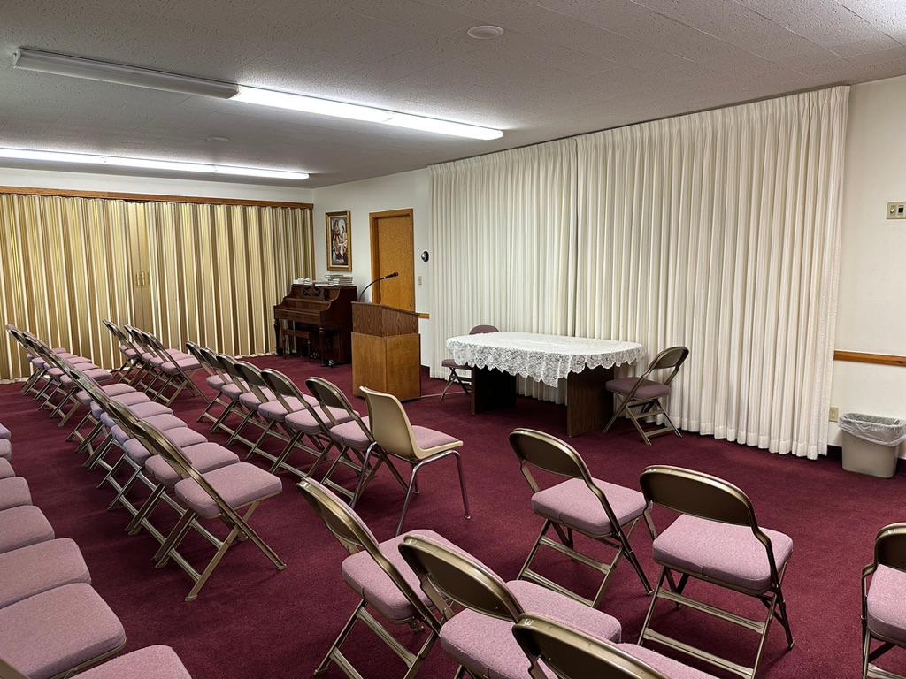Relief Society Room. This is where the women's organization meets together to learn about Jesus Christ during the second hour every second and fourth Sunday.