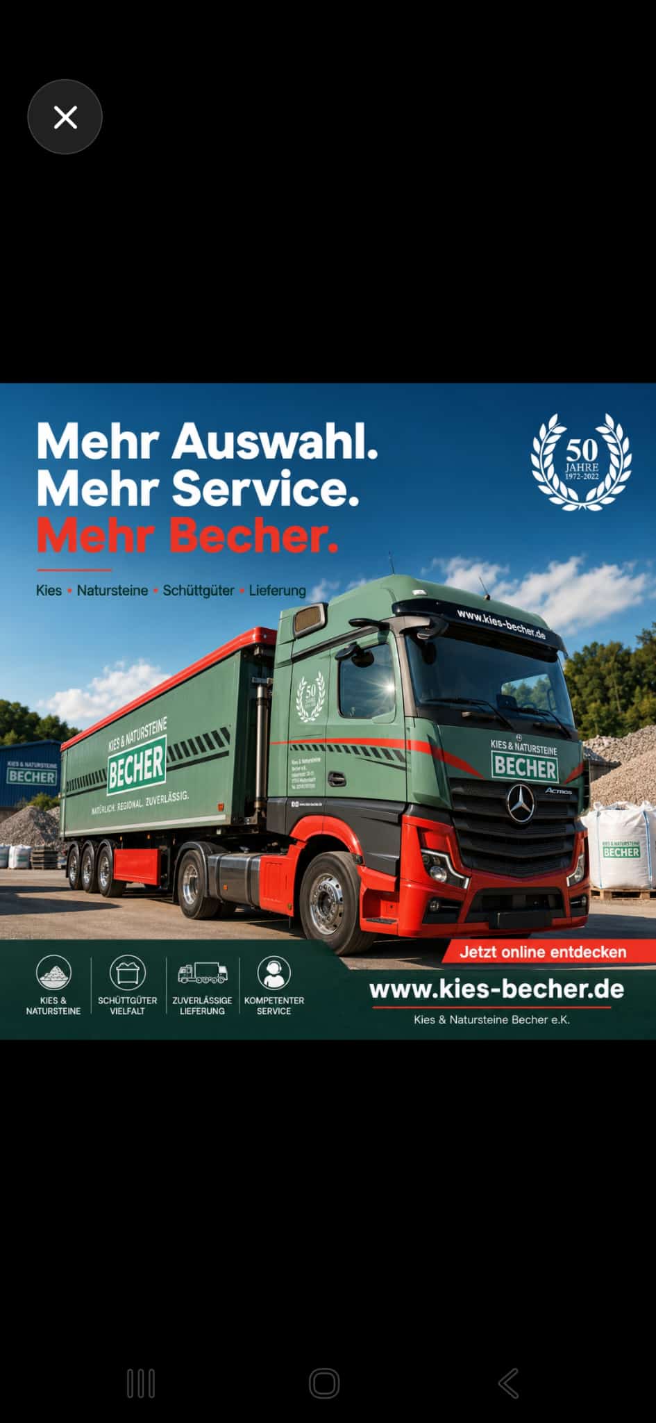 Kies & Natursteine Becher, Industriestraße 20-31 in Mudersbach