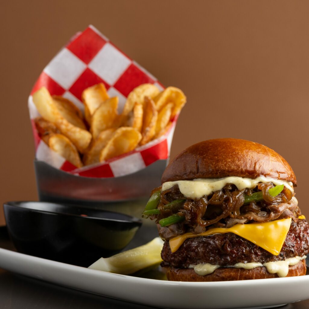 Philly Cheesesteak Burger (BURGERS & SANDWICHES)