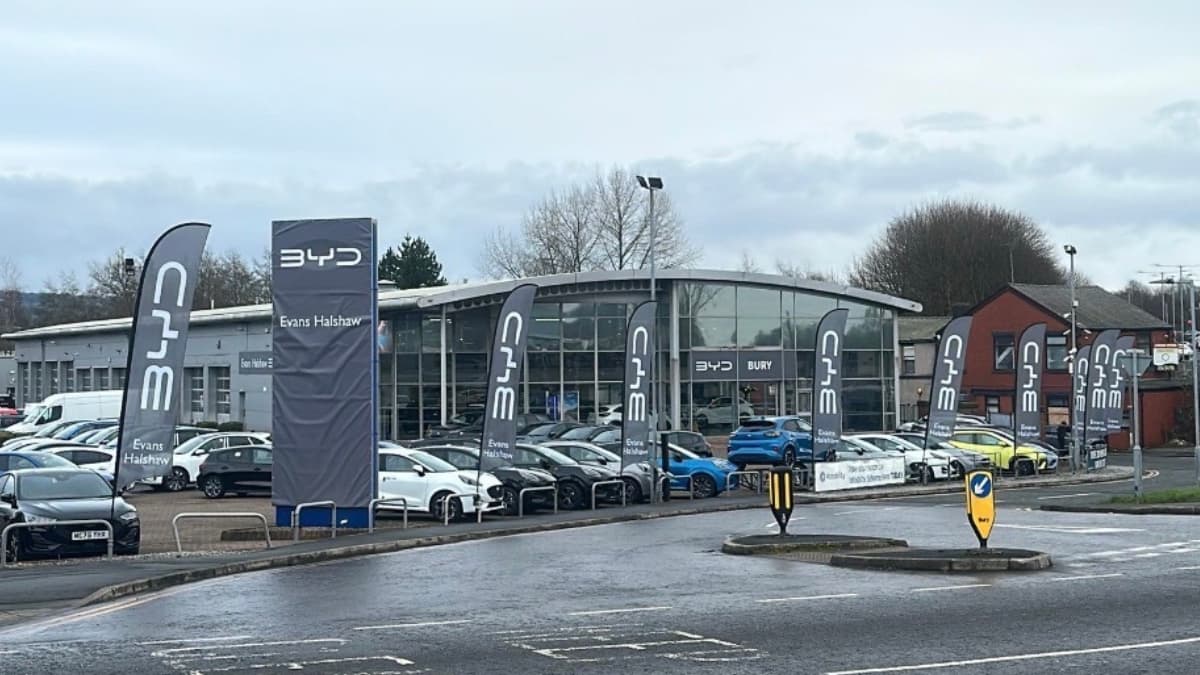 Evans Halshaw BYD Bury Dealership Exterior