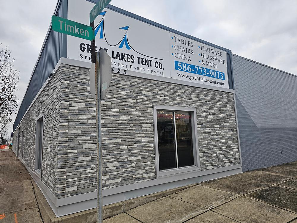 Front of Great Lakes Tent Co. Headquarters