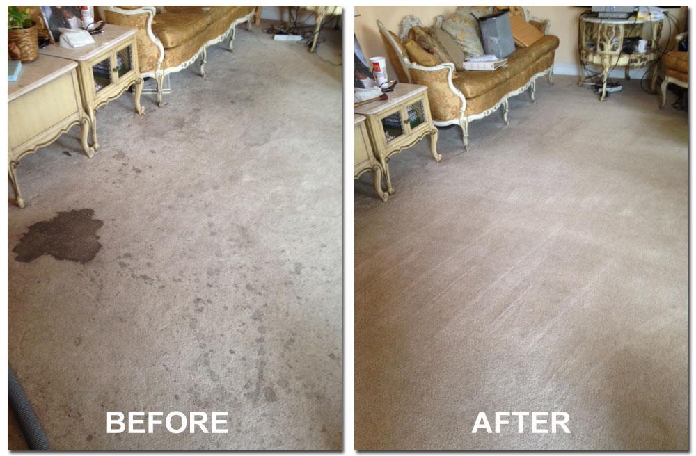 Before and after carpet cleaning in Elkhorn, NE