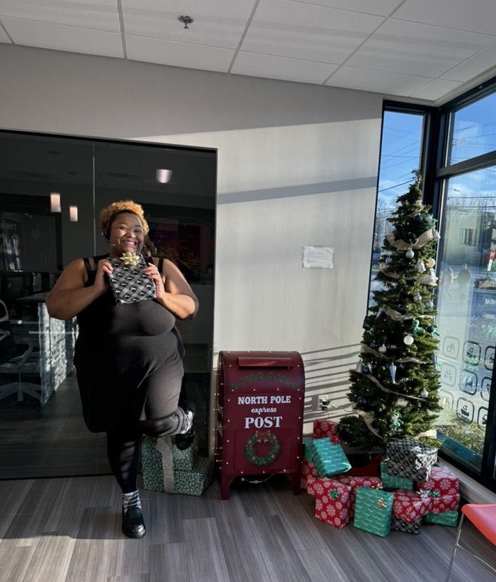 Holiday team celebration inside the Wayne Nieberlein &ndash; GEICO Insurance Agent office in Baltimore Maryland. Our local team helps customers with car insurance quotes and homeowners insurance quotes throughout Baltimore and across Maryland.