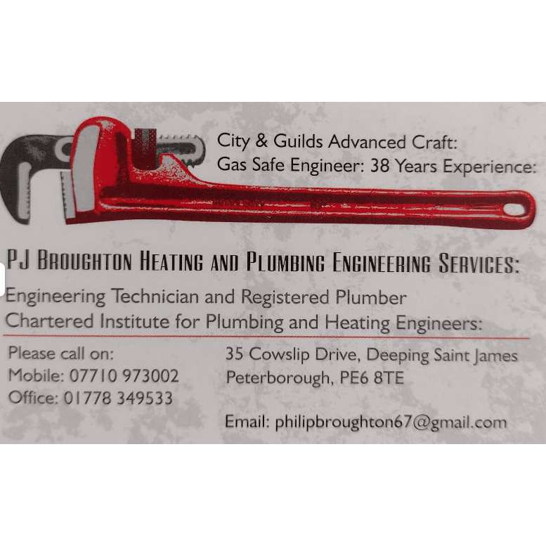 PJ Broughton Heating and Plumbing Engineering Services Logo
