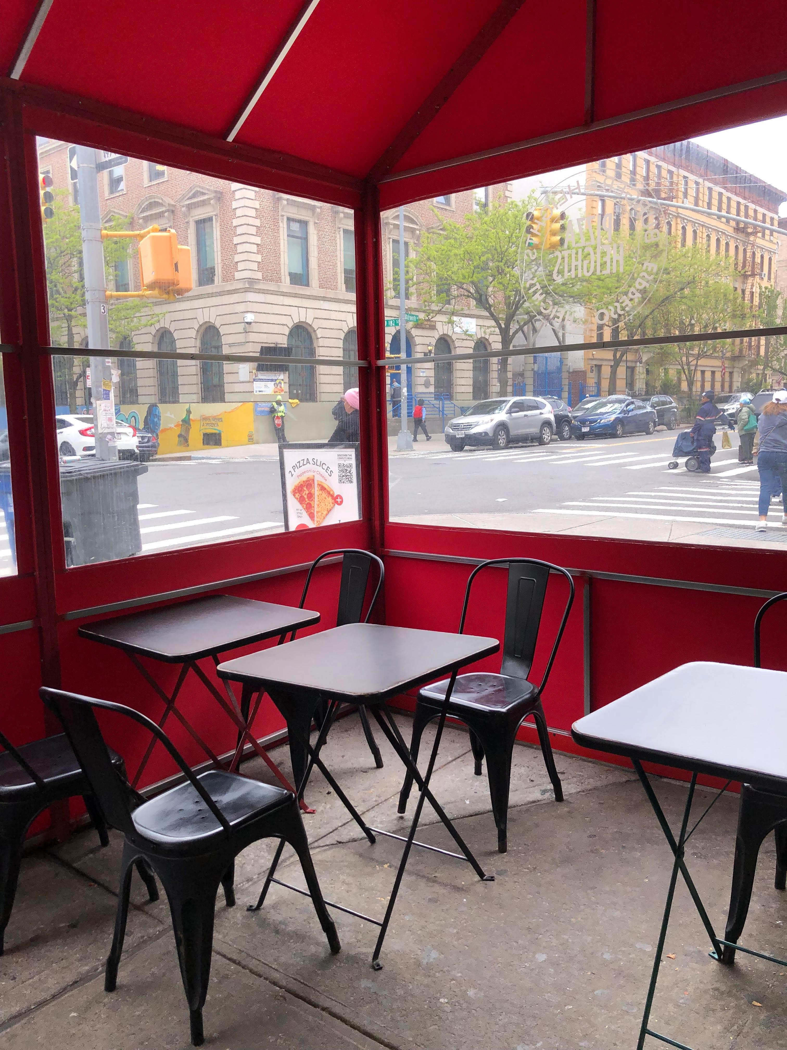 Outdoor sitting tables