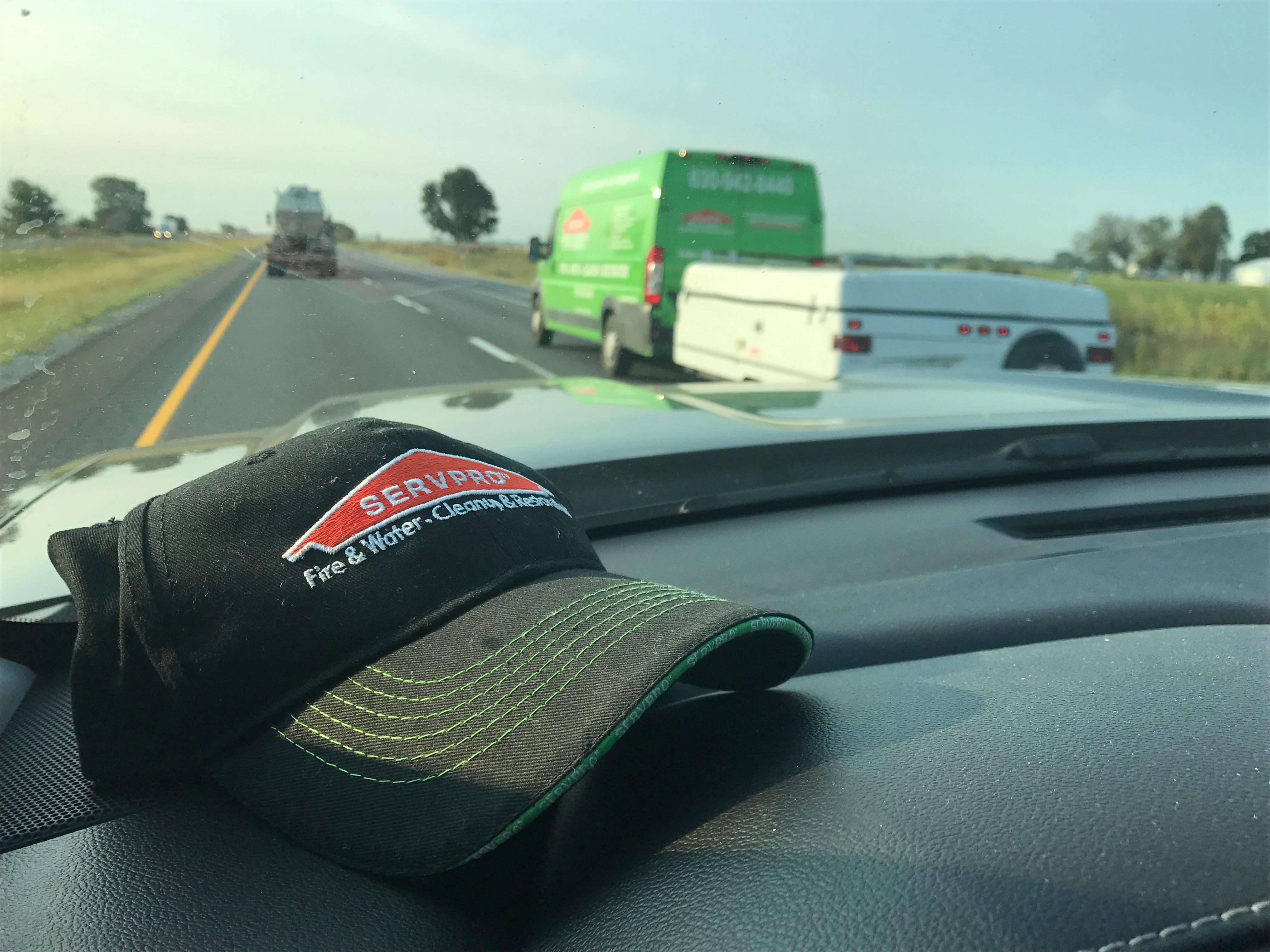 On route! SERVPRO is Ready for Whatever Happens!