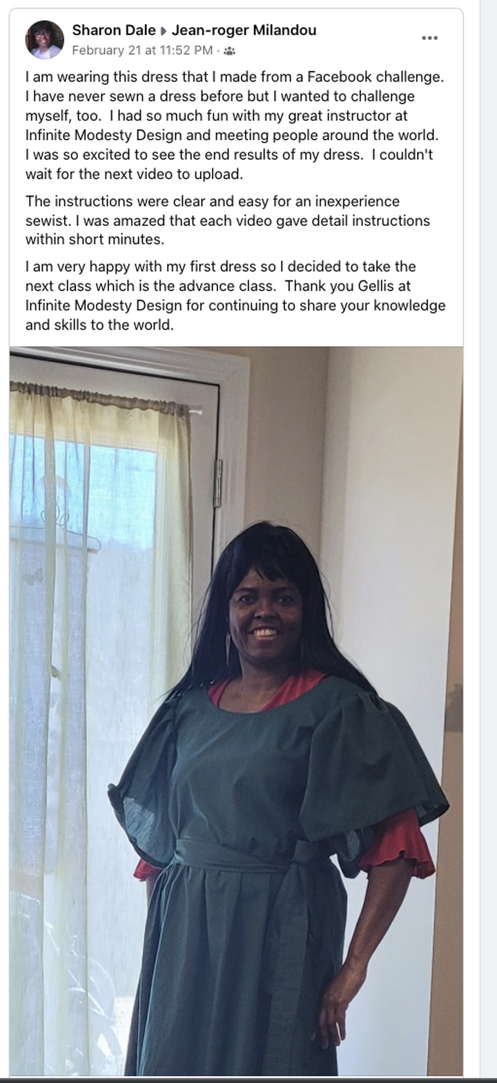 Images Infinite Modesty Designs ( sewing classes)