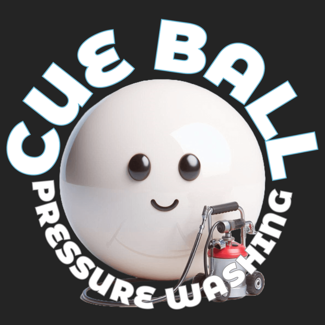 Cue Ball Pressure Washing Logo