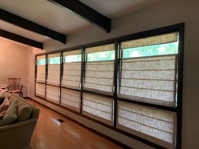 Our custom-made Roman Shades combine the best of both worlds: the sophistication of draperies and th Budget Blinds of Knoxville & Maryville Knoxville (865)588-3377