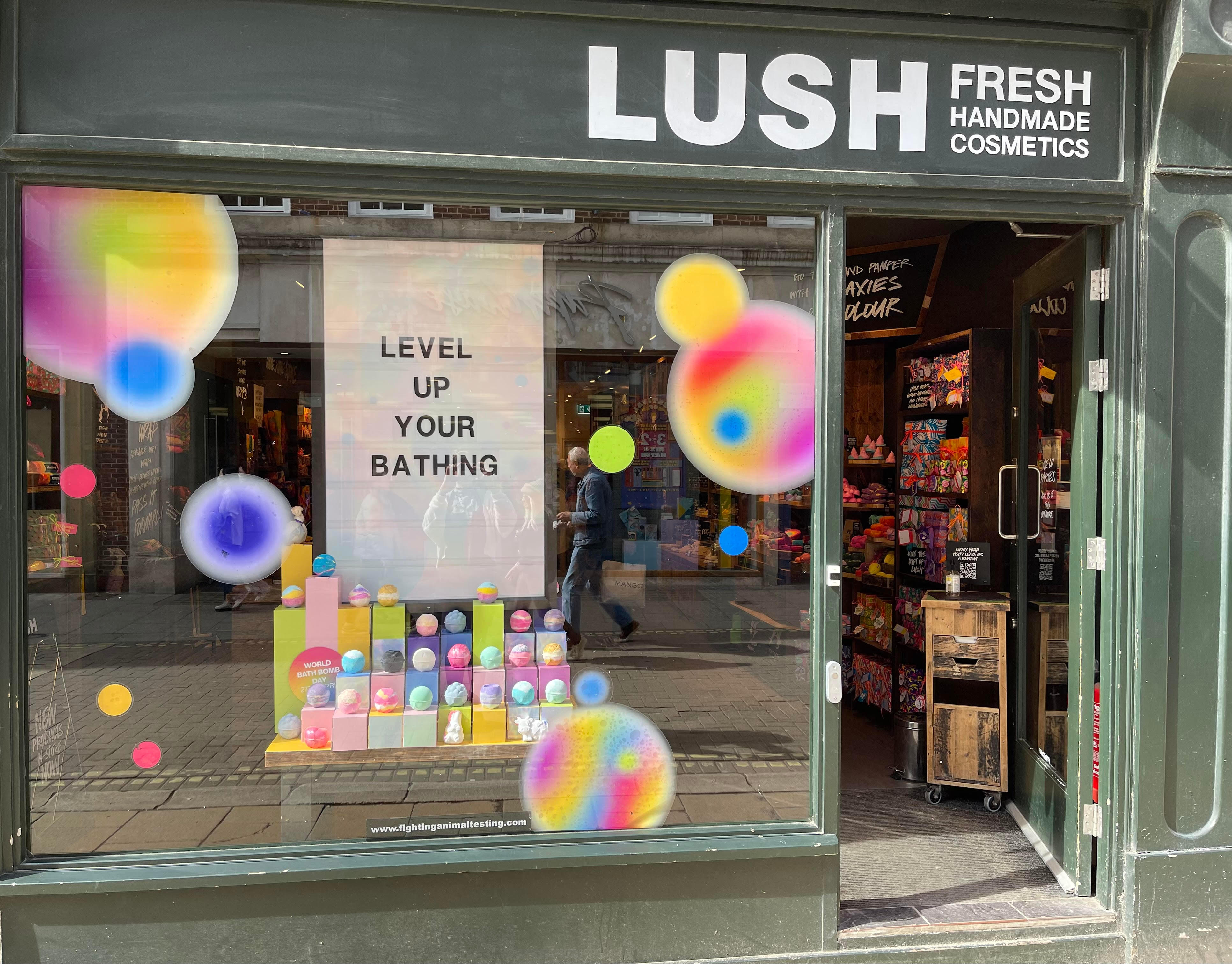 Shop front Lush Cosmetics York York 01904 651268