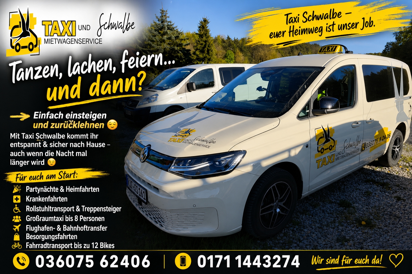 Taxi & Mietwagenservice Schwalbe, Brückenstr. 5 in Dingelstädt