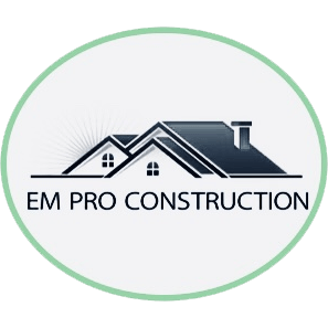 EM Pro Roofing and Siding Logo