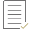 Check marked document icon.