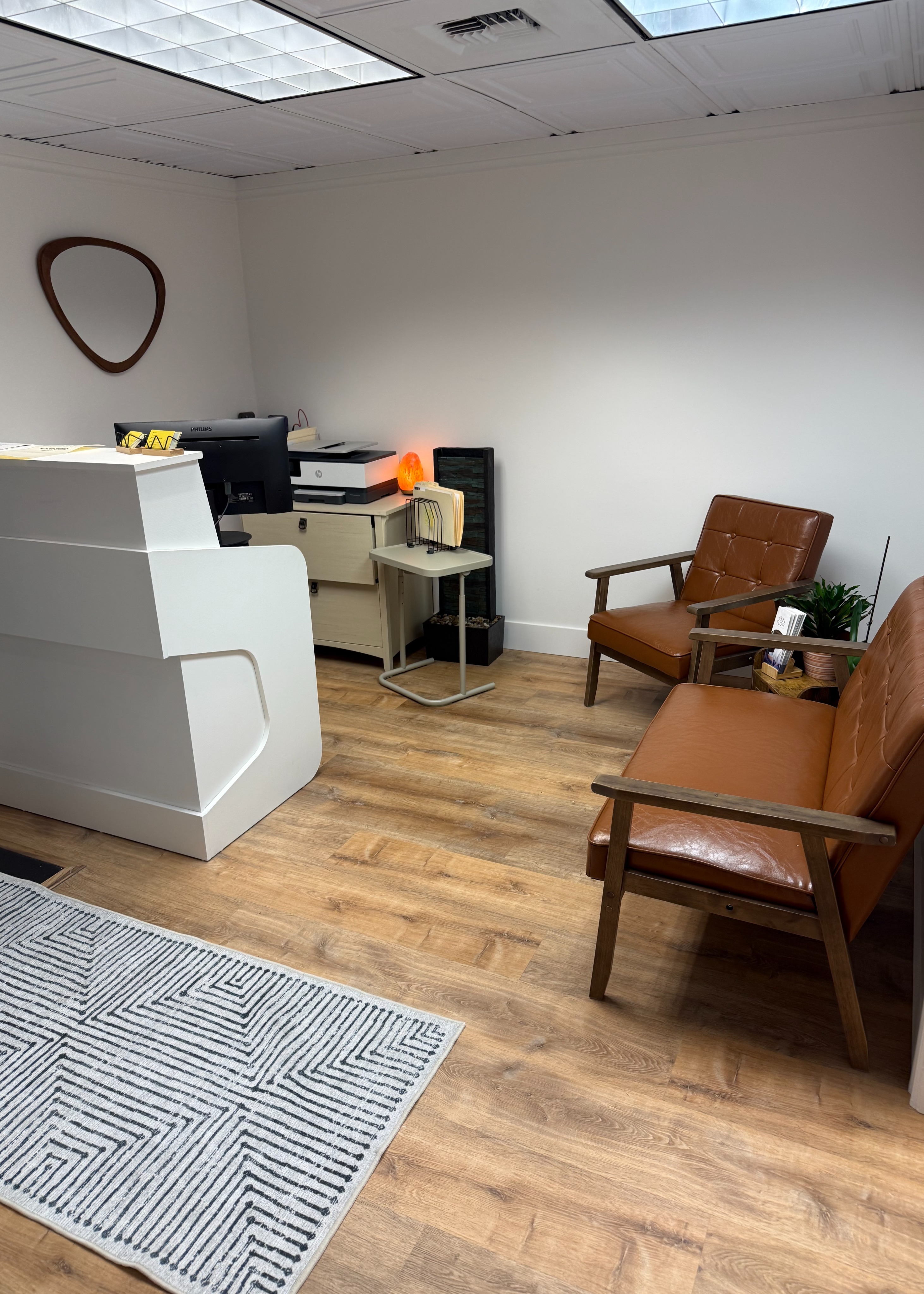 Reception desk at Flow Wellness | Seattle