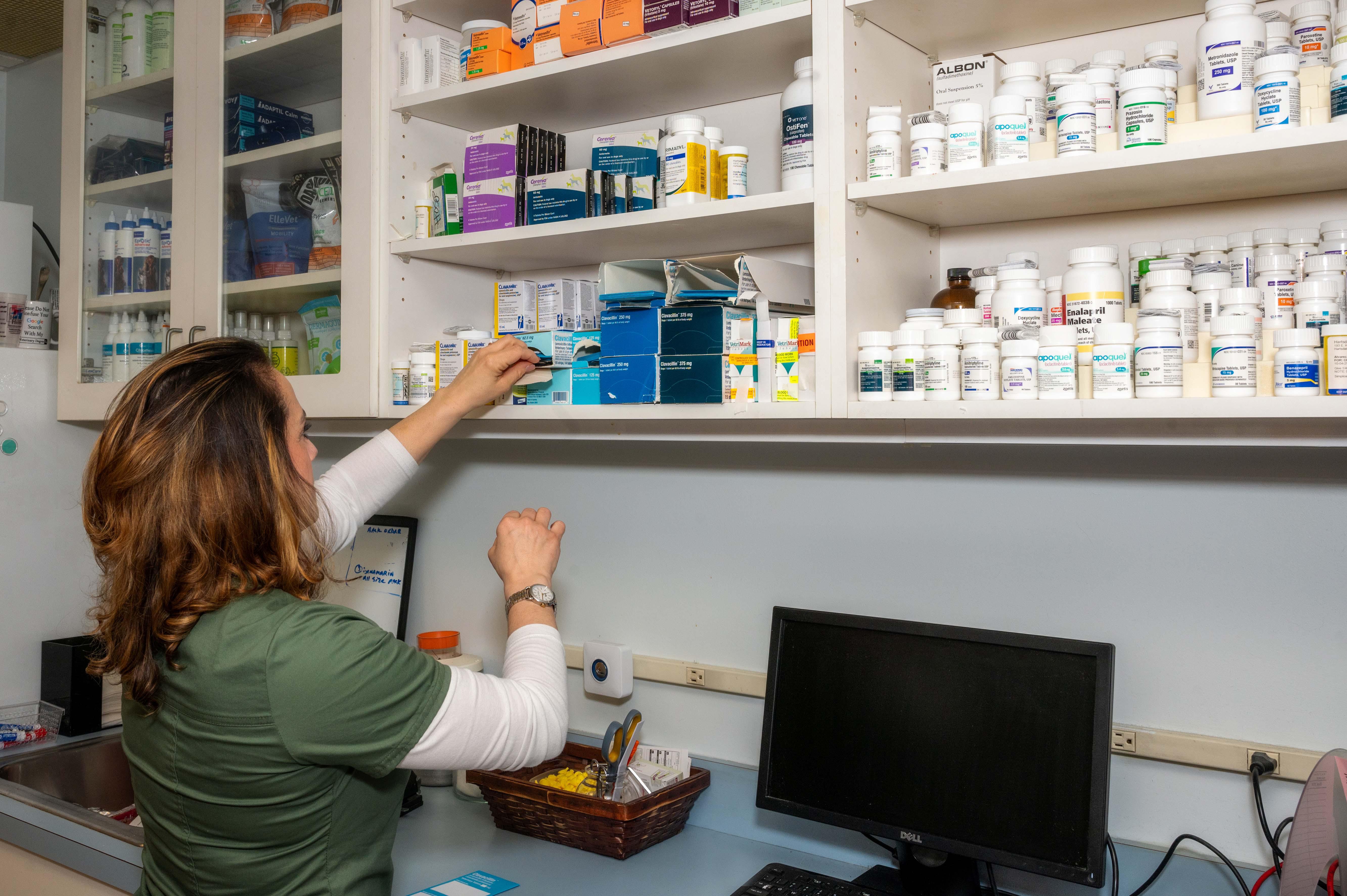 The facility at Hartsdale Veterinary Hospital houses an on-site pharmacy to give our clients convenient and direct access to a wide range of medications their pets may need.