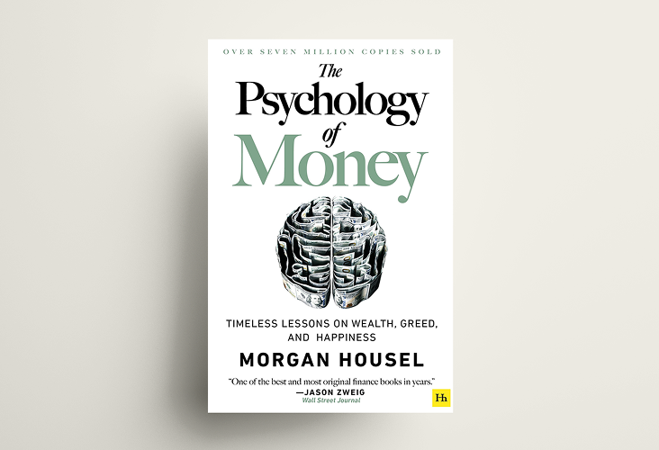 Cover design of The Psychology of Money by Morgan Housel.