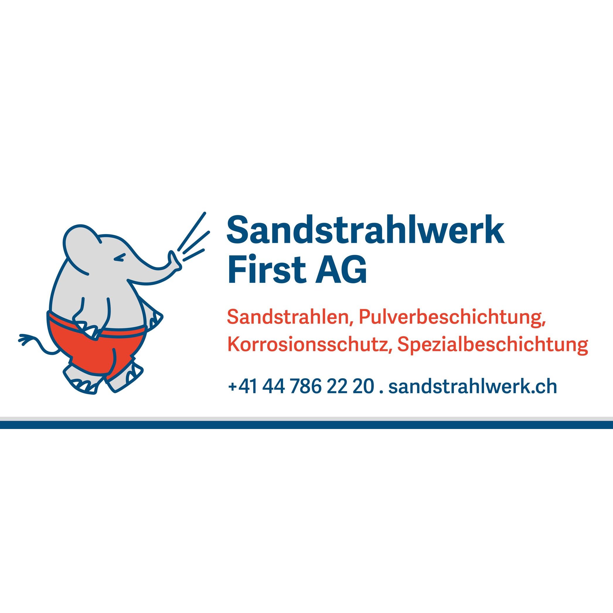 Sandstrahlwerk First AG Logo