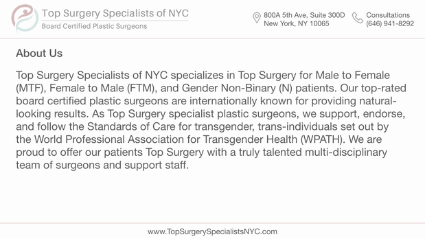 Images Top Surgery Specialists of NYC